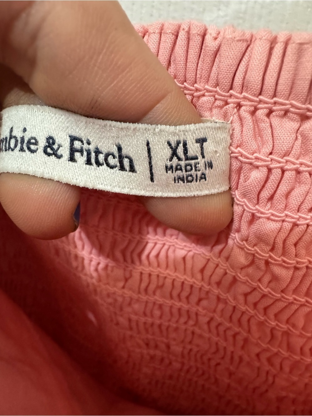Abercrombie & Fitch Pink Ruched Puff Sleeve Square Neck Mini Dress Size XL Tall - Picture 4 of 5